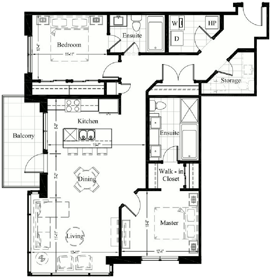 Bentley Luxury Condos in Edmonton 2 Bedroom New Condo